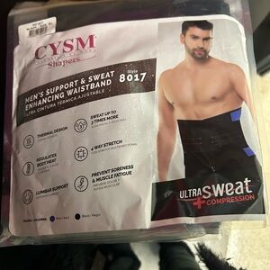 CYSM Men's Black Ultra Sweat Waistband